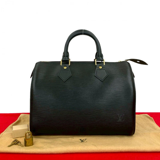 LOUIS VUITTON Handbag Epi Leather black Epi Speedy 25