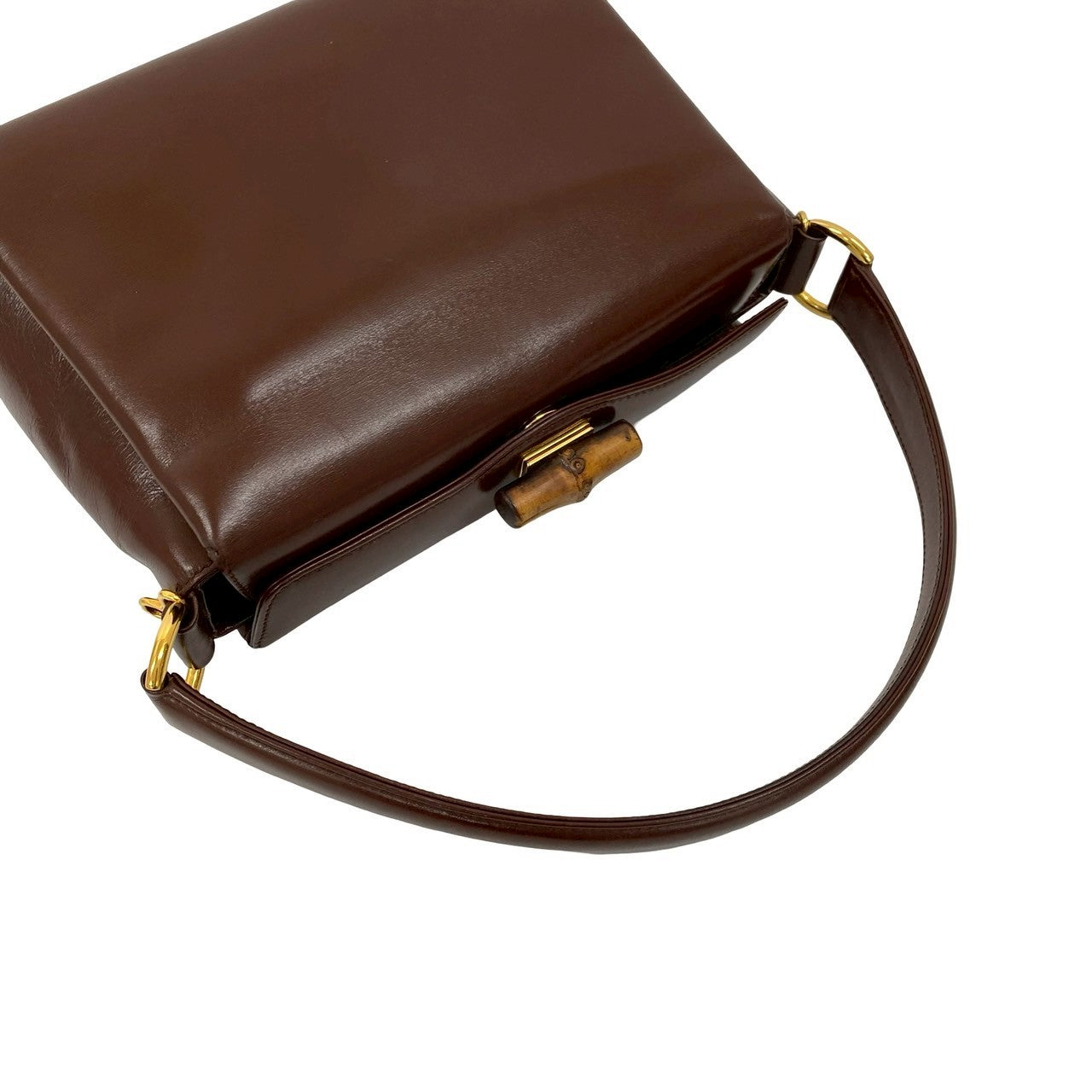 GUCCI Shoulder Bag Bamboo Brown