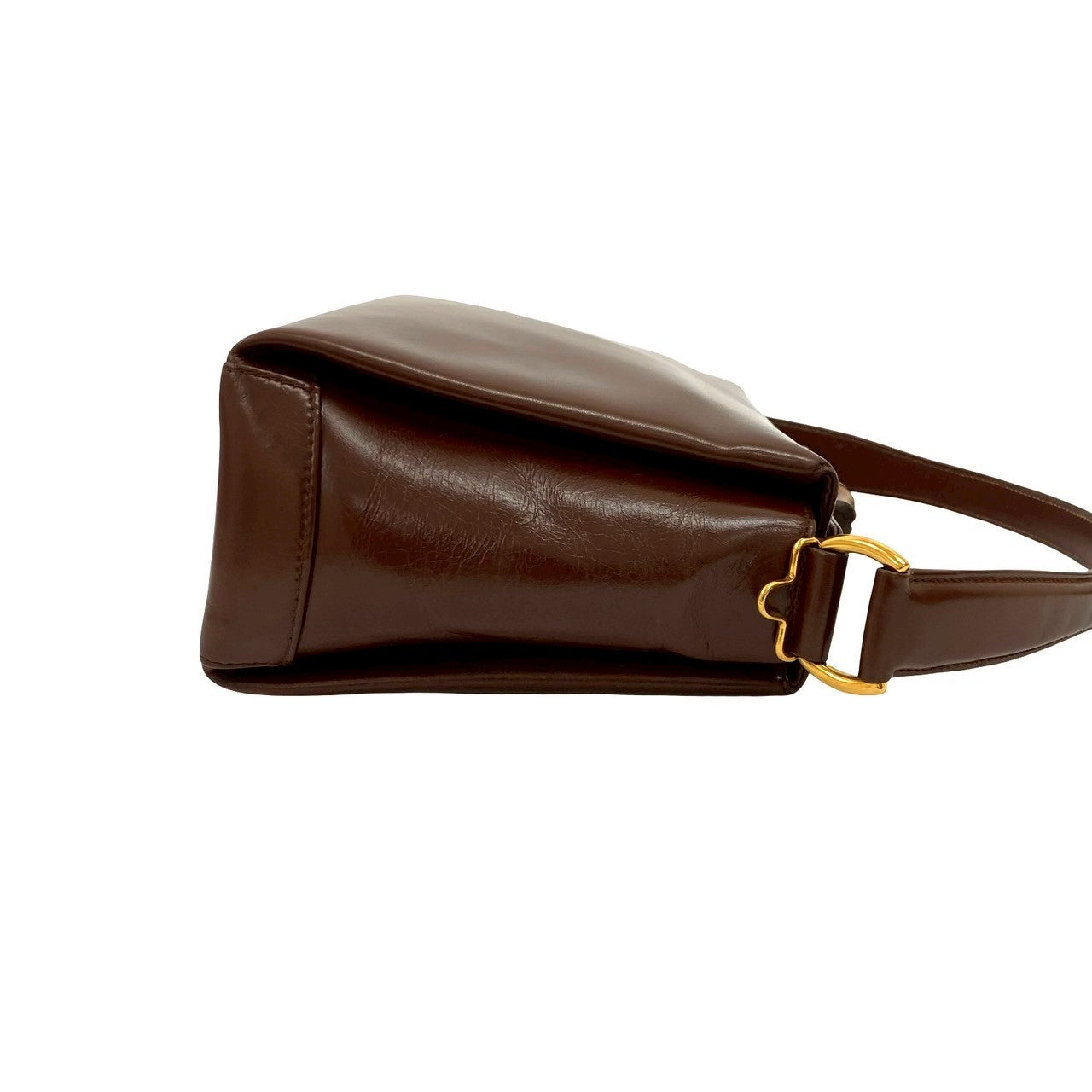 GUCCI Shoulder Bag Bamboo Brown