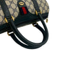 GUCCI Handbag leather Navy Sherry line