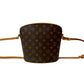 LOUIS VUITTON Shoulder Bag leather Brown Monogram Drouot