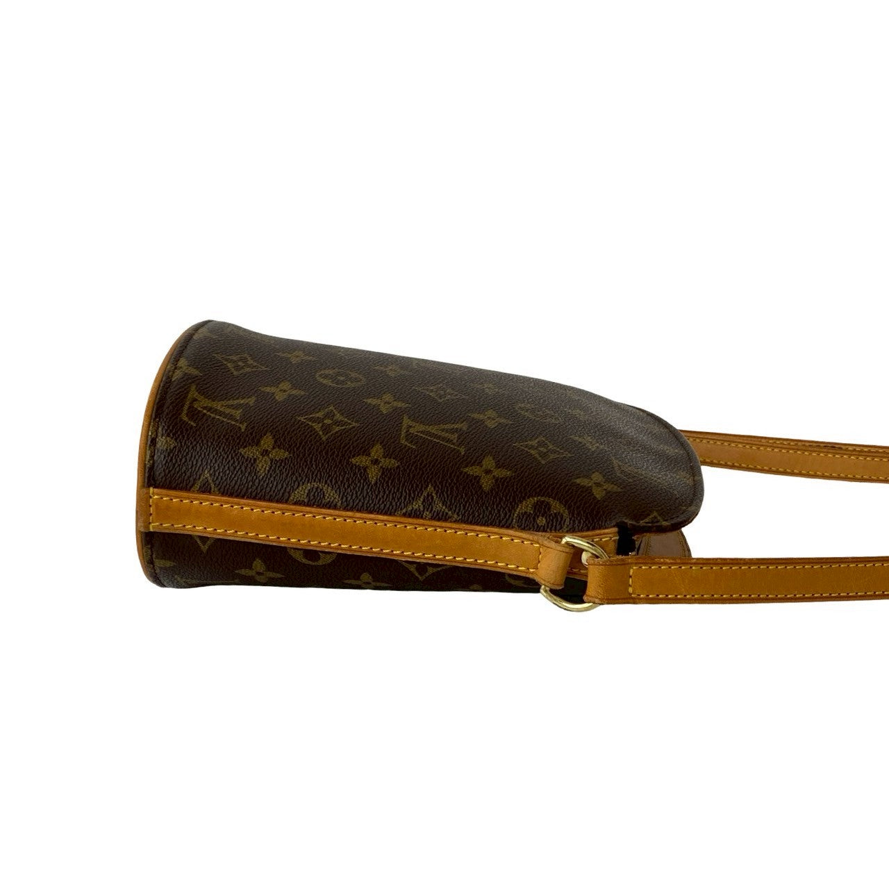LOUIS VUITTON Shoulder Bag leather Brown Monogram Drouot