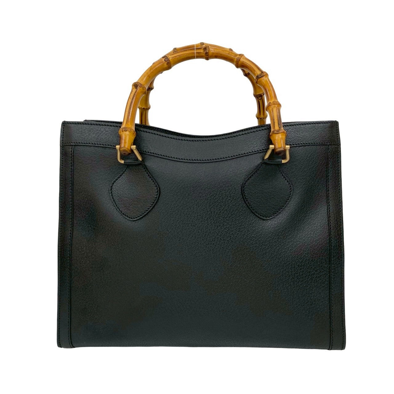 GUCCI Handbag leather black Bamboo