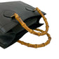 GUCCI Handbag leather black Bamboo
