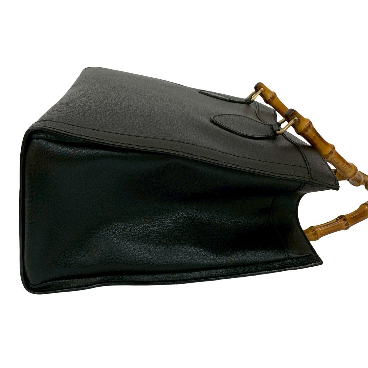 GUCCI Handbag leather black Bamboo