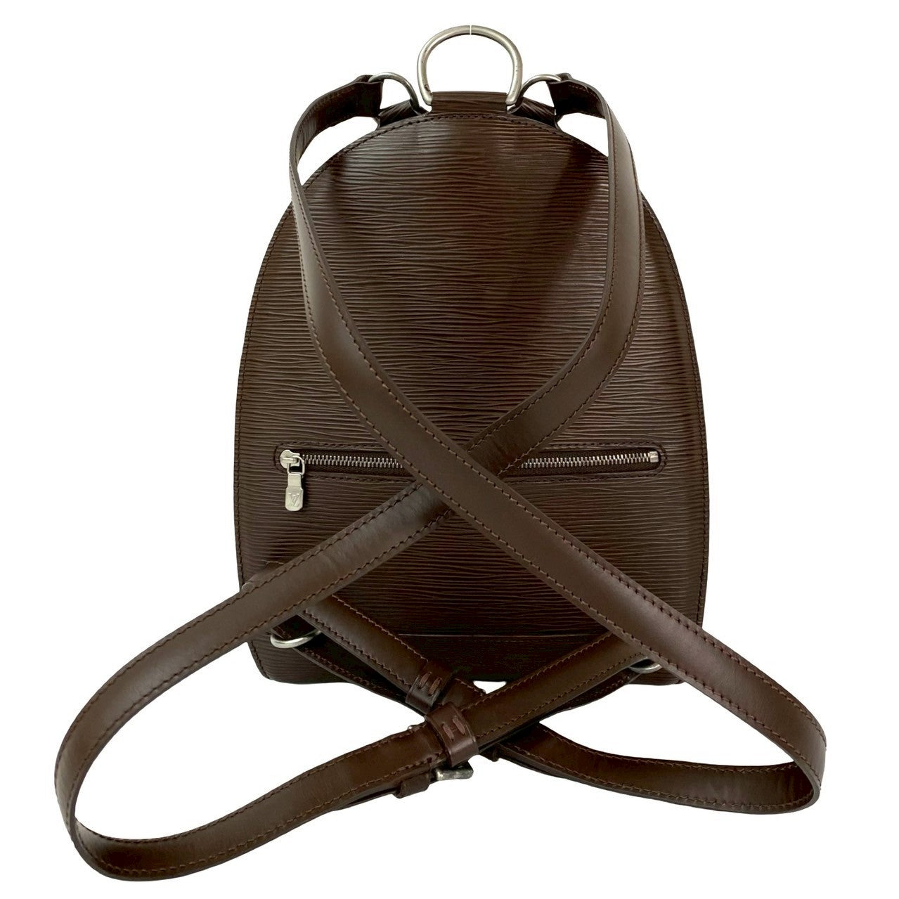 LOUIS VUITTON Backpack leather Brown Epi Mabillon