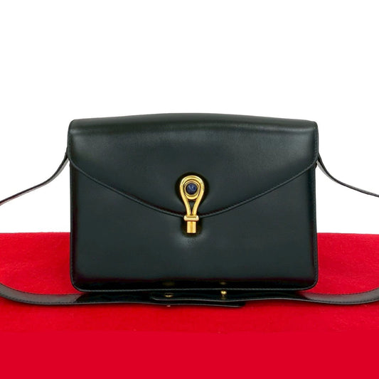 GUCCI Shoulder Bag leather black