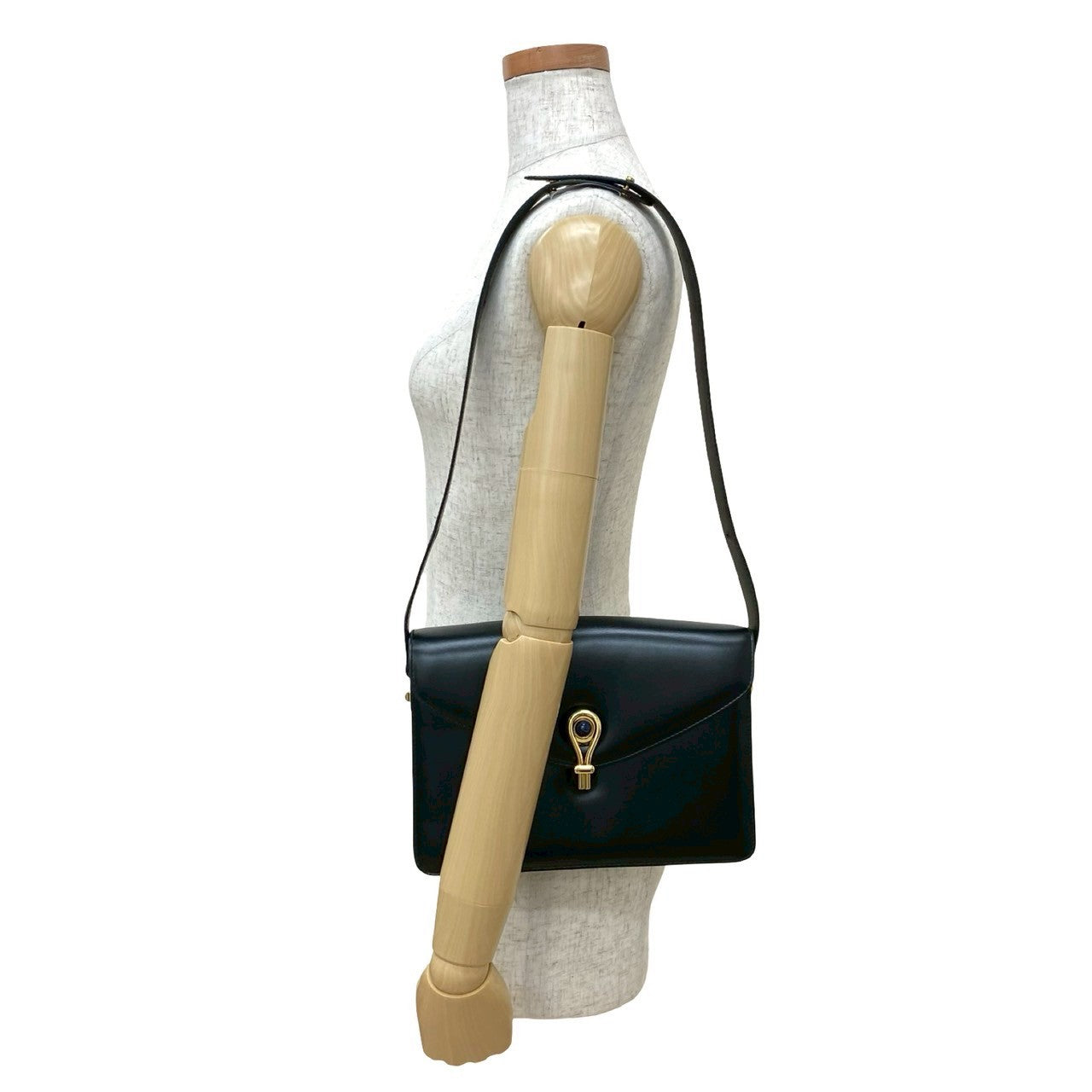 GUCCI Shoulder Bag leather black