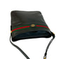 GUCCI Shoulder Bag leather black Sherry line
