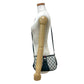 GUCCI Shoulder Bag leather Navy Sherry line
