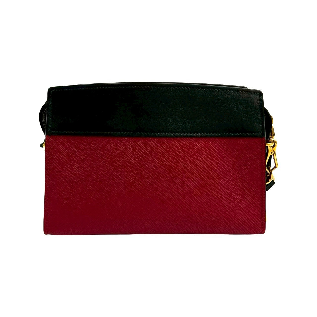 PRADA Shoulder Bag leather black Esplanade