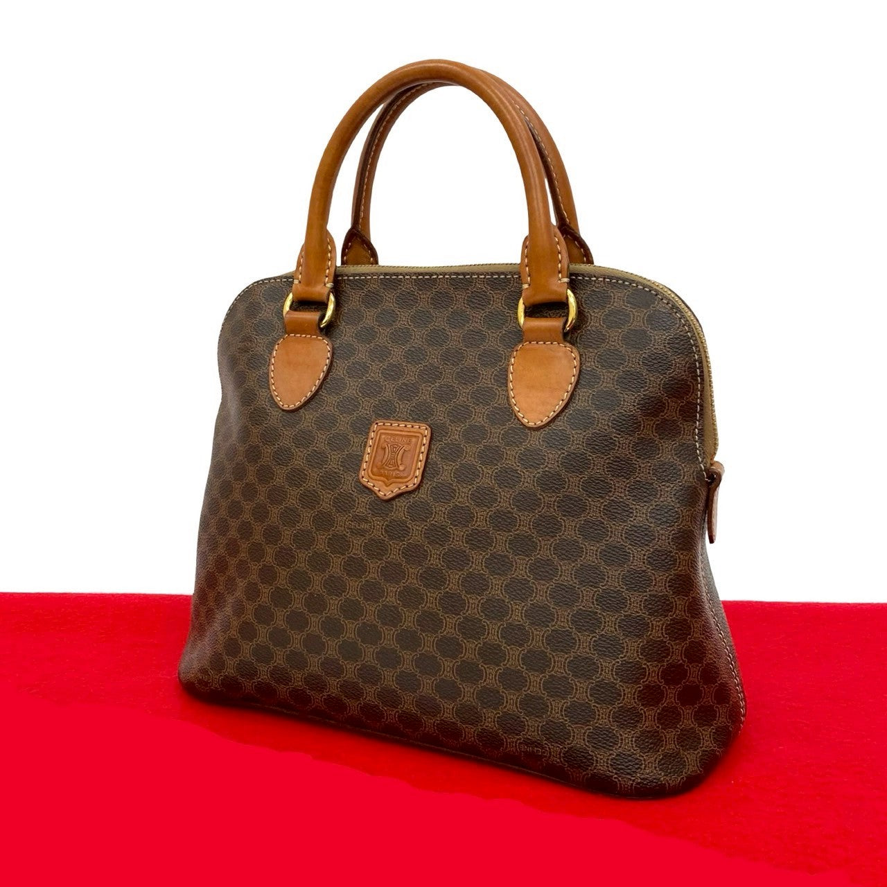CELINE Handbag leather Brown