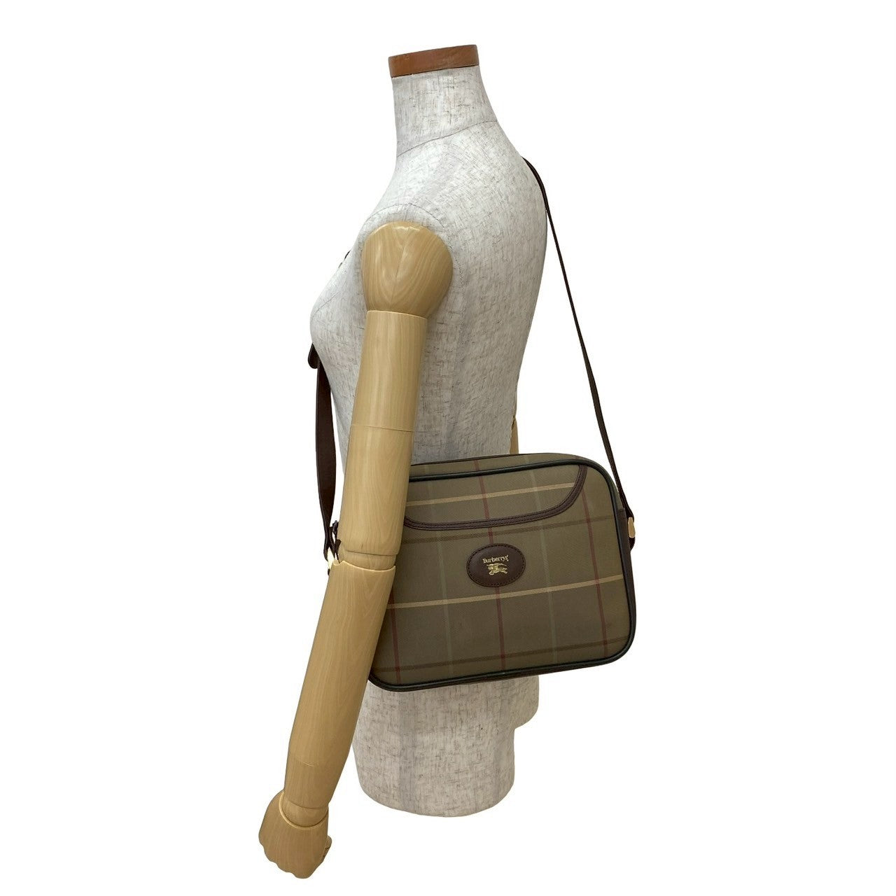 BURBERRY Shoulder Bag canvas Brown