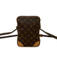 LOUIS VUITTON Shoulder Bag leather Brown Monogram Amazone