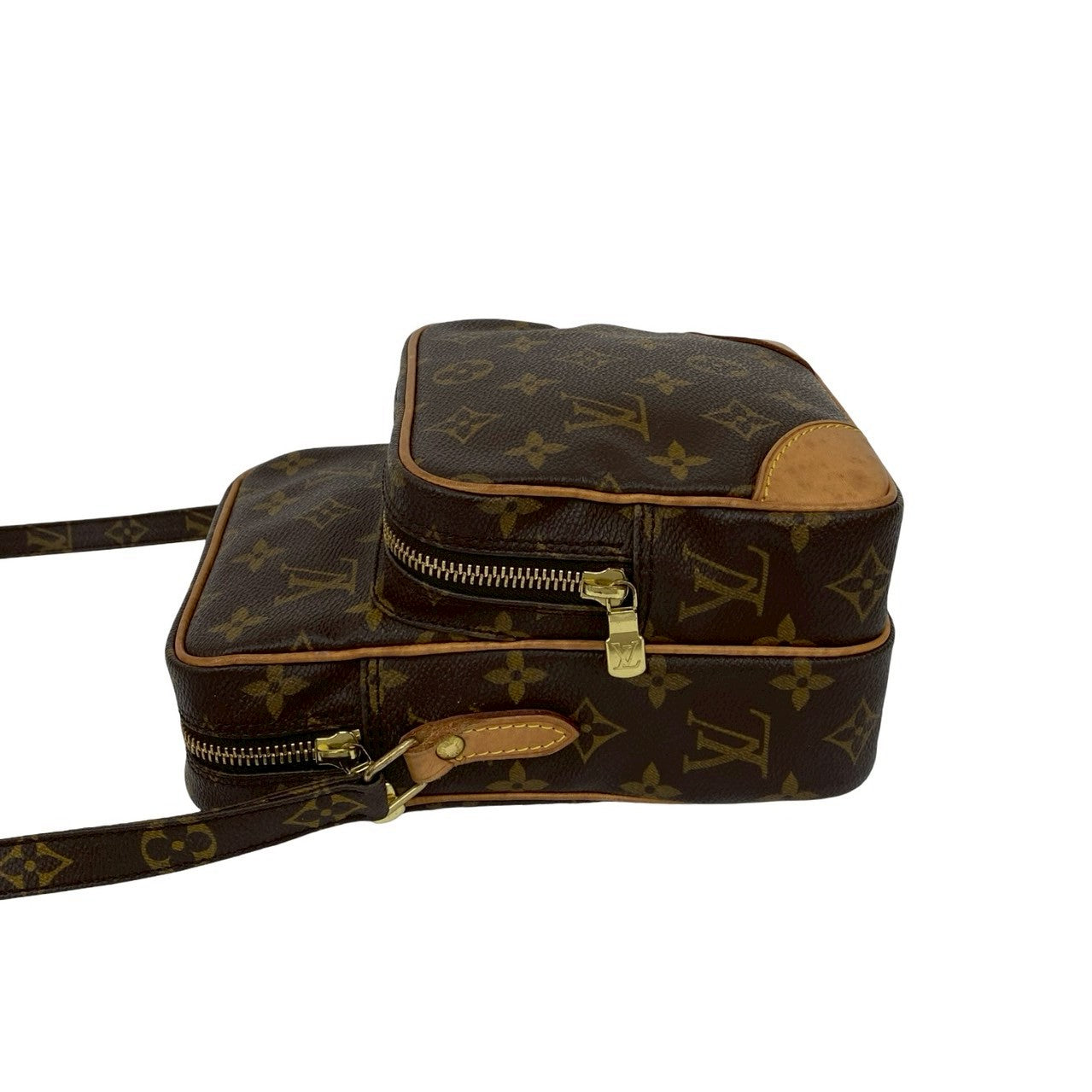 LOUIS VUITTON Shoulder Bag leather Brown Monogram Amazone