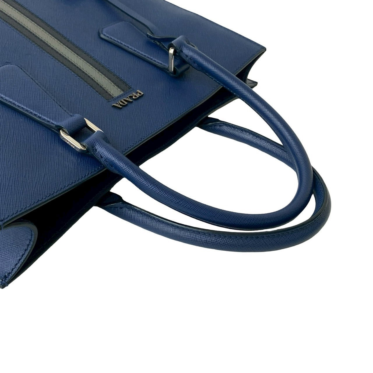 PRADA Handbag leather Navy