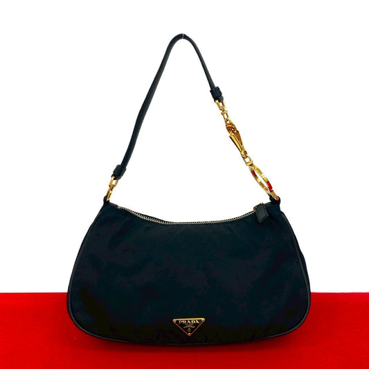 PRADA Handbag Nylon black