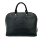 LOUIS VUITTON Handbag Epi Leather black Epi Alma