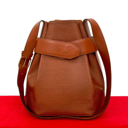 LOUIS VUITTON Shoulder Bag leather Brown Epi Sack de Paul