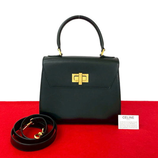 CELINE Shoulder Bag Calfskin black