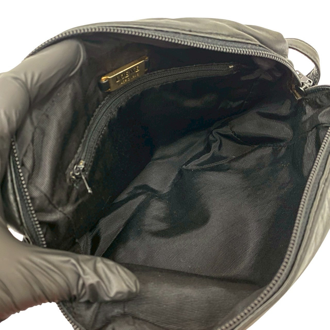 LOEWE Shoulder Bag leather black