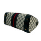 GUCCI Handbag leather Navy Sherry line