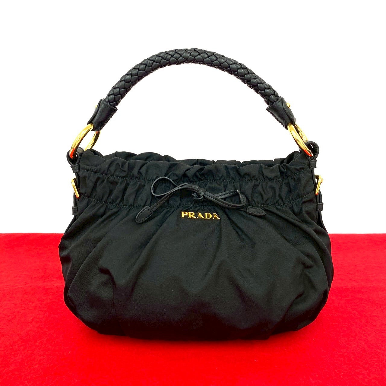 PRADA Shoulder Bag Nylon black