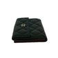 CHANEL Bifold Wallet lambskin black Matrasse