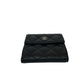 CHANEL Bifold Wallet lambskin black Matrasse