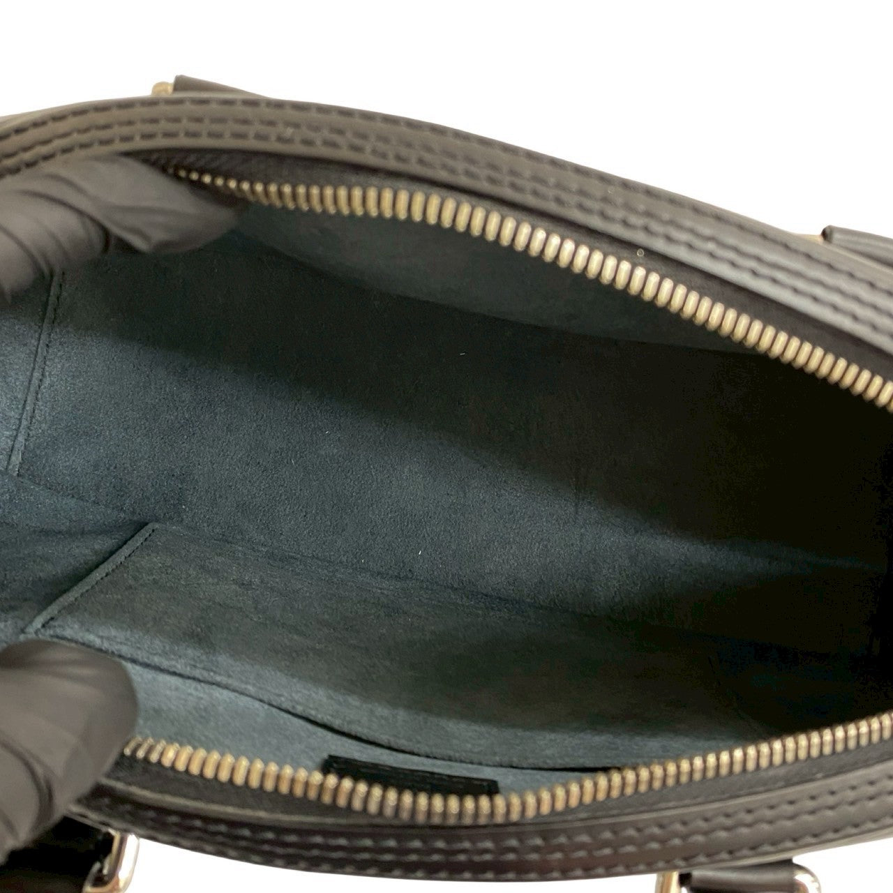 LOUIS VUITTON Handbag Epi Leather black Epi jasmine