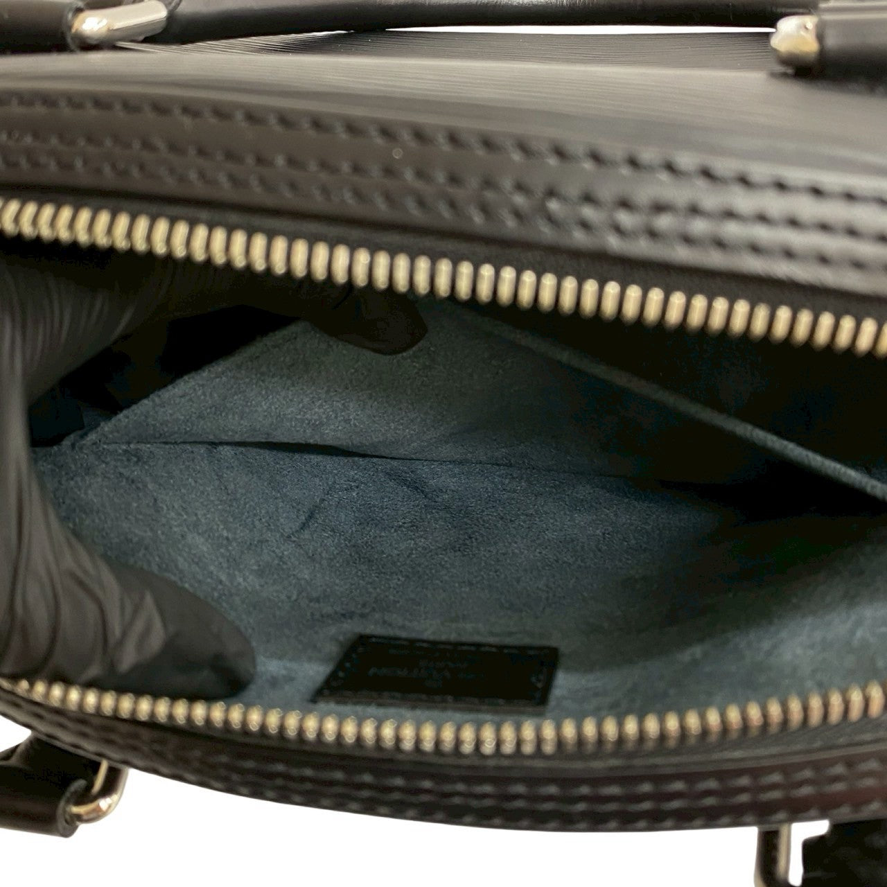 LOUIS VUITTON Handbag Epi Leather black Epi jasmine