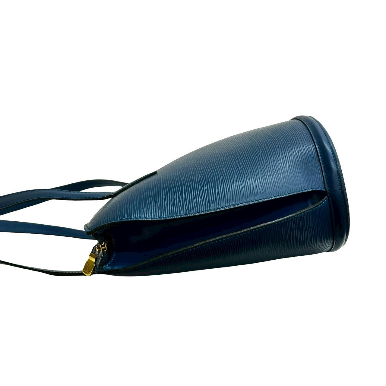 LOUIS VUITTON Tote Bag leather blue Epi Sunjack shopping