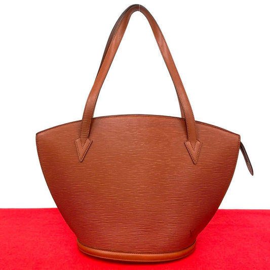 LOUIS VUITTON Tote Bag leather Brown Epi Sunjack shopping