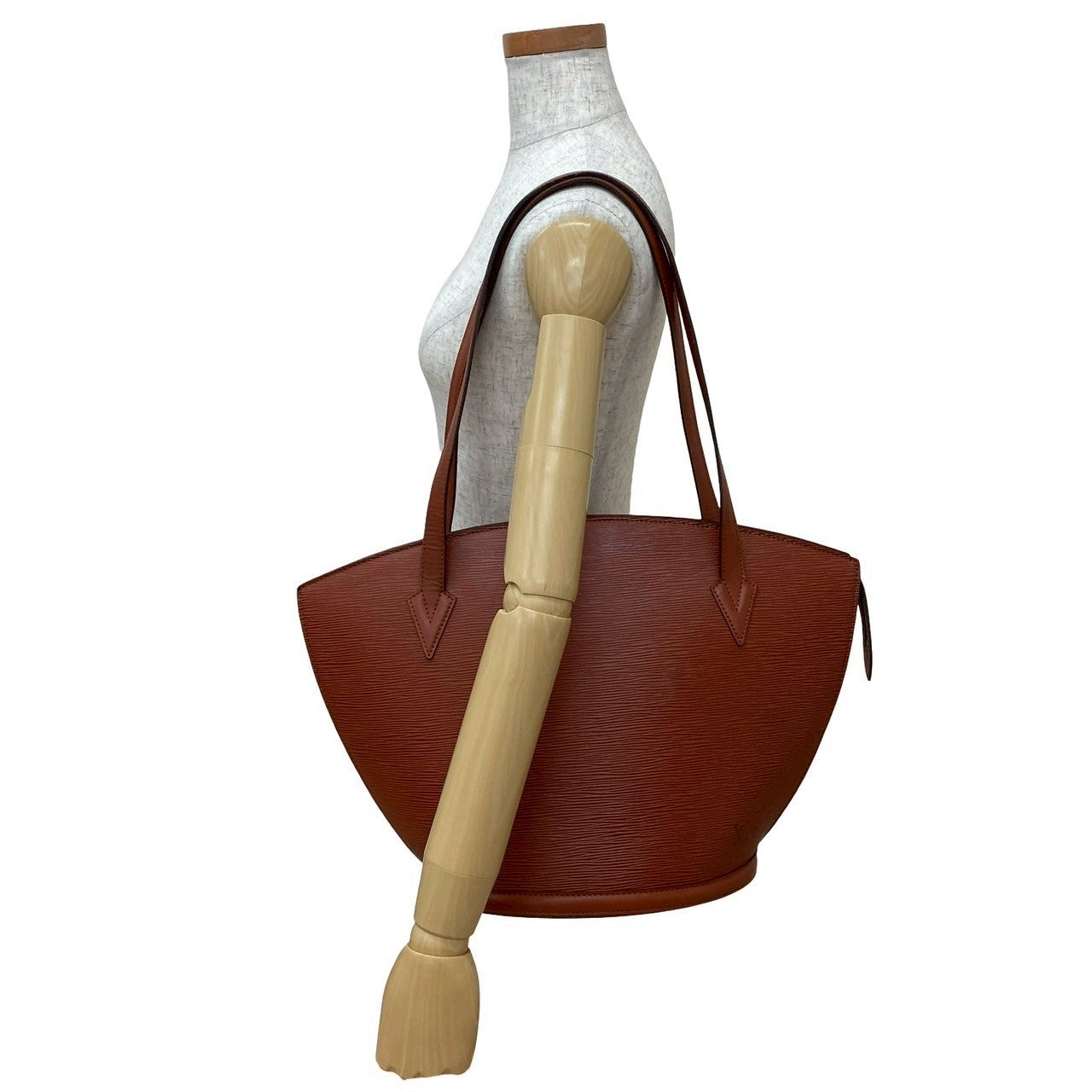 LOUIS VUITTON Tote Bag leather Brown Epi Sunjack shopping