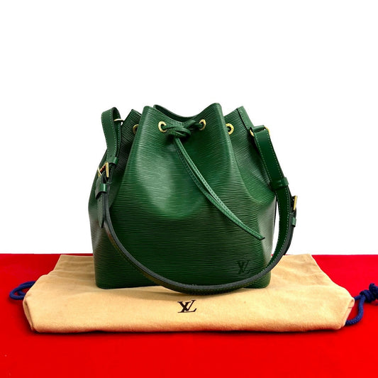 LOUIS VUITTON Shoulder Bag Epi Leather green Epi Petit Noe