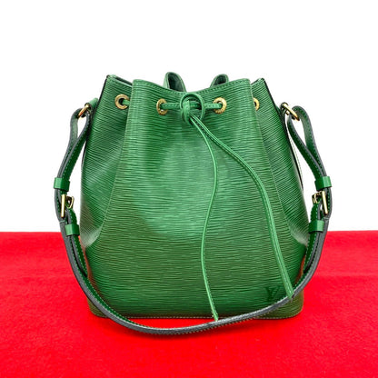 LOUIS VUITTON Shoulder Bag Epi Leather green Epi Petit Noe