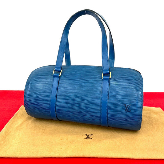LOUIS VUITTON Handbag Epi Leather blue Epi Suflo