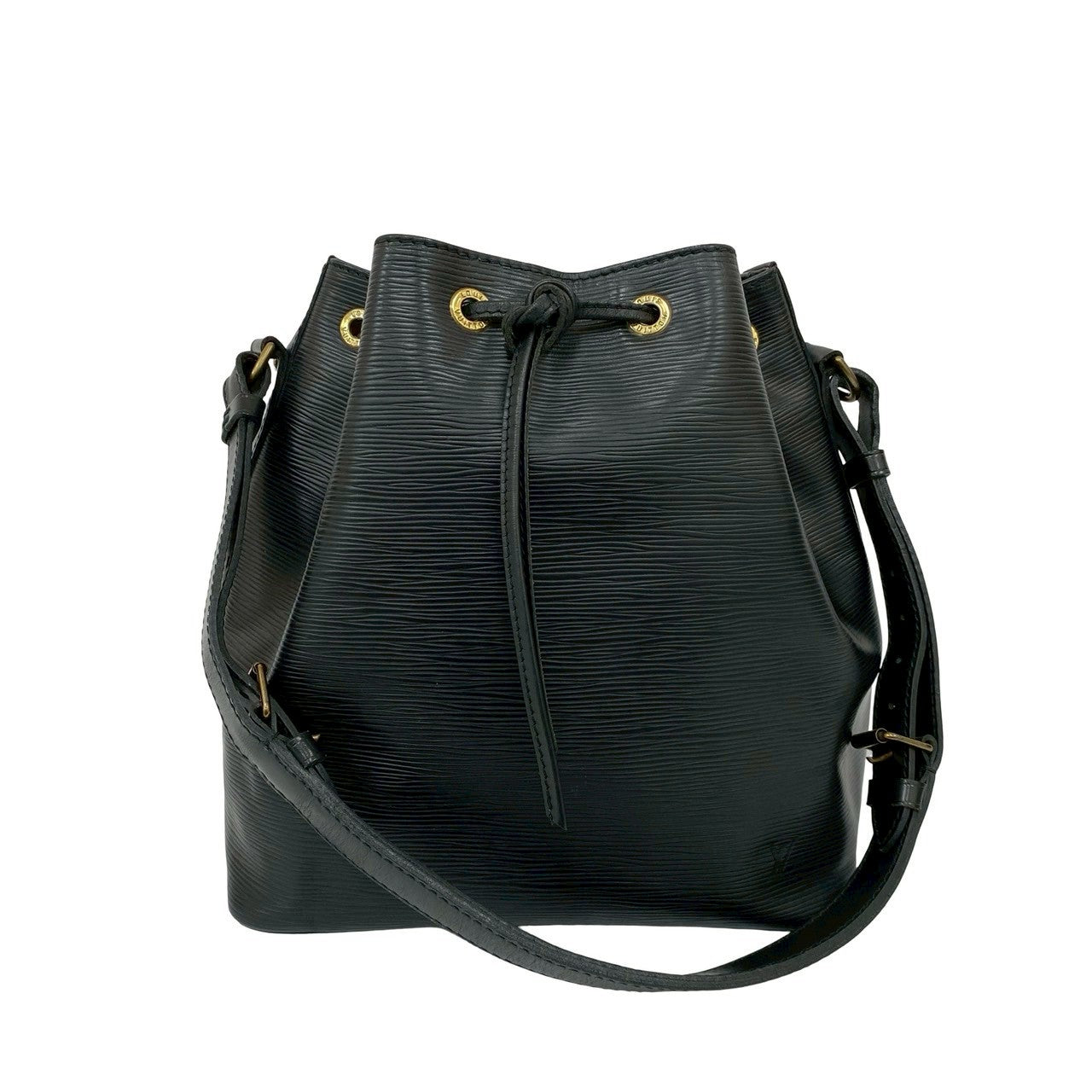 LOUIS VUITTON Shoulder Bag Epi Leather black Epi Petit Noe