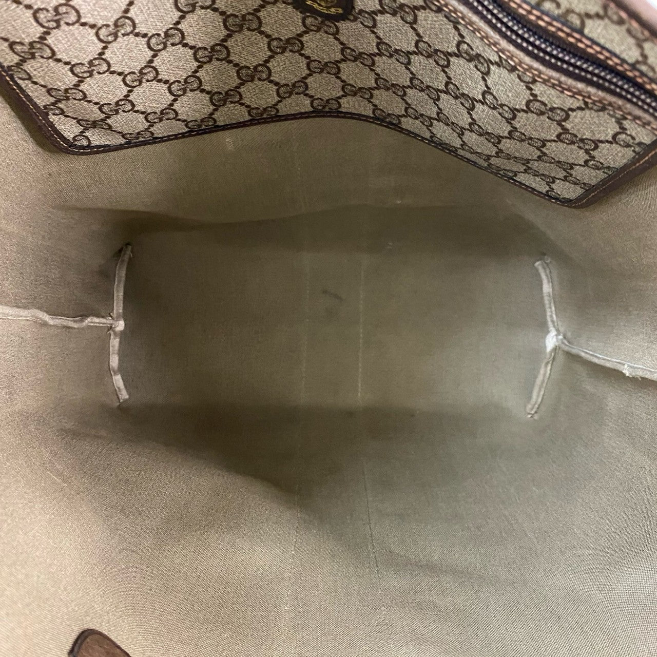 GUCCI Tote Bag leather Brown Sherry line