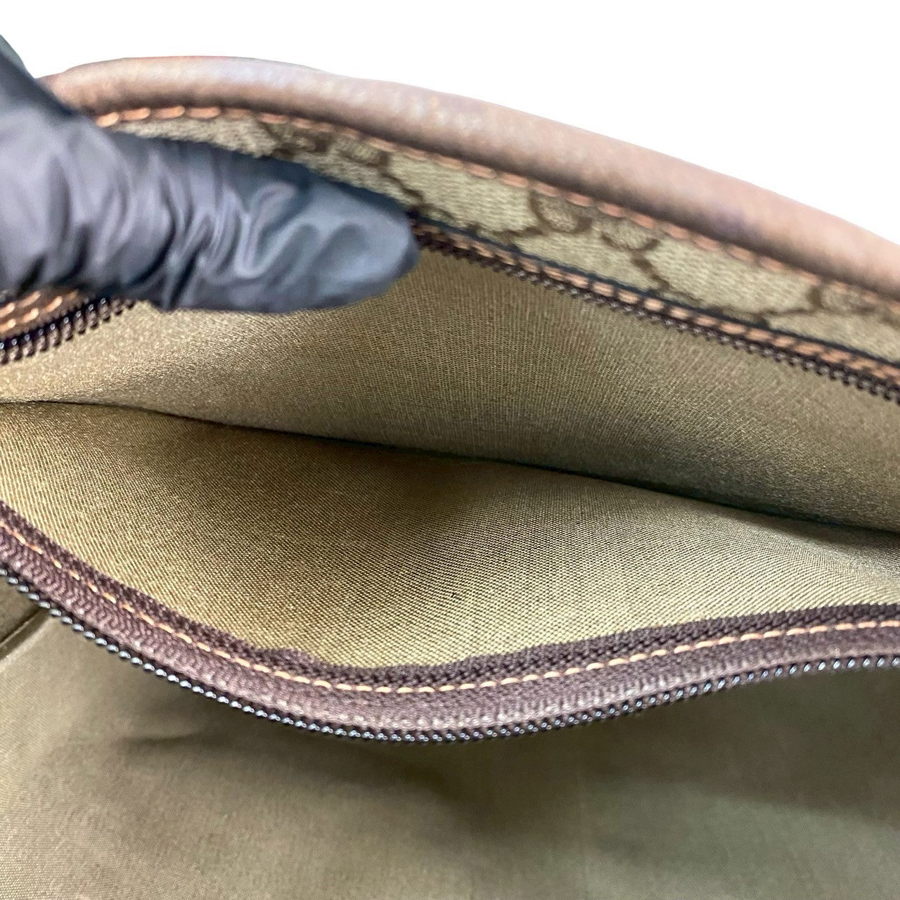 GUCCI Tote Bag leather Brown Sherry line