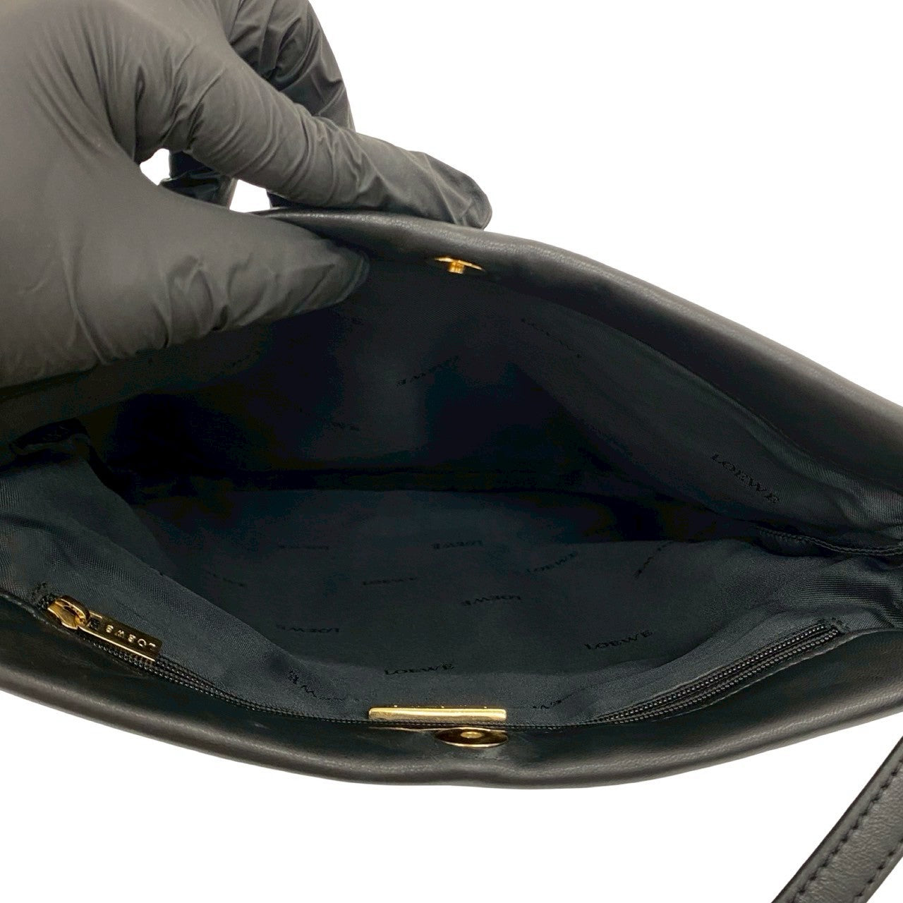 LOEWE Shoulder Bag leather black