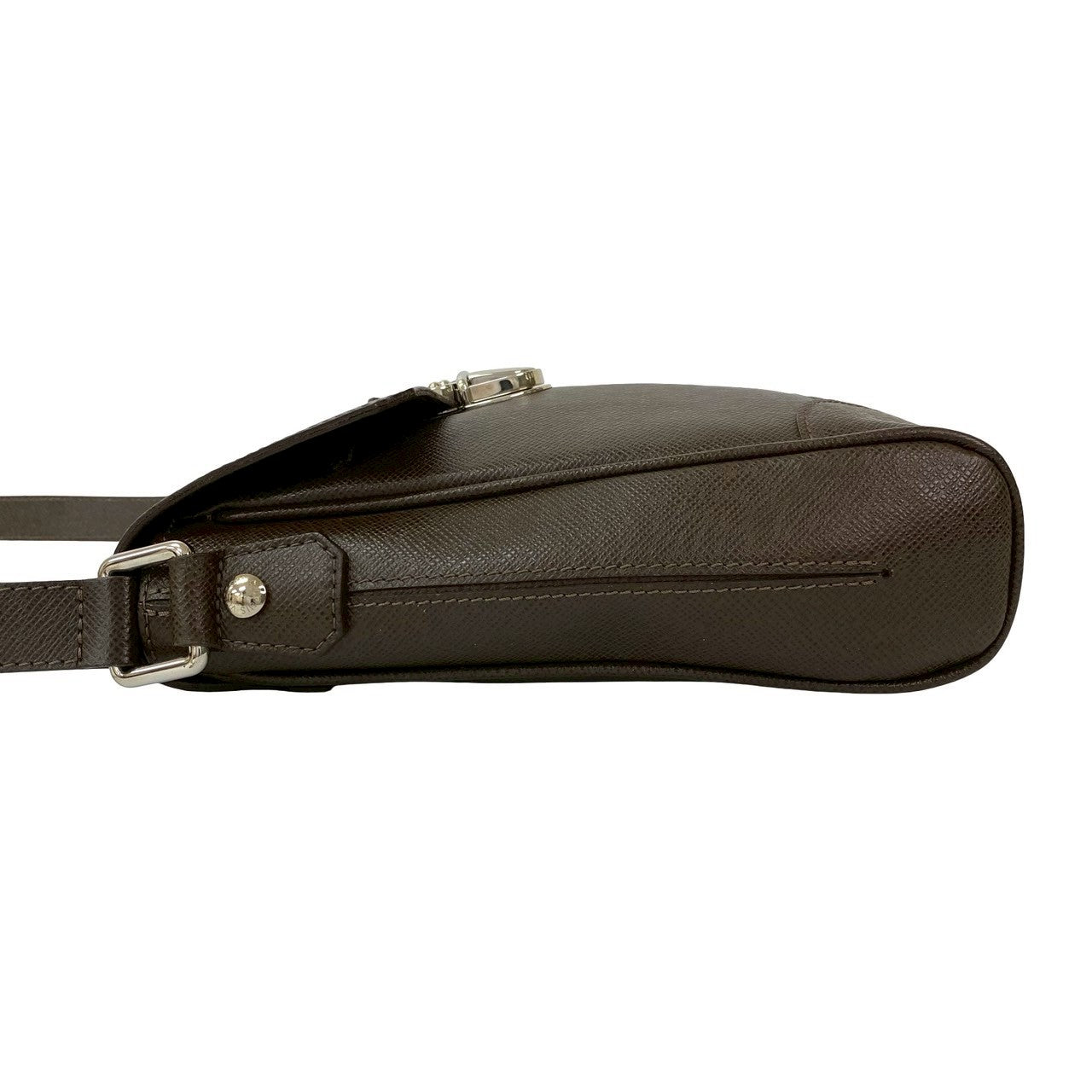 LOUIS VUITTON Shoulder Bag leather Brown Taiga Luka