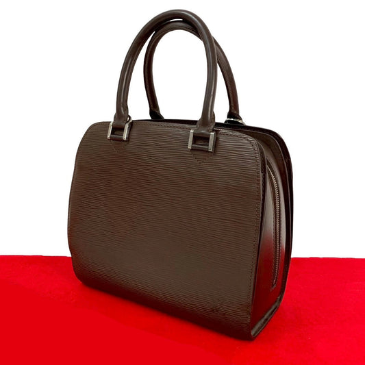 LOUIS VUITTON Handbag leather Brown Epi Ponneuf