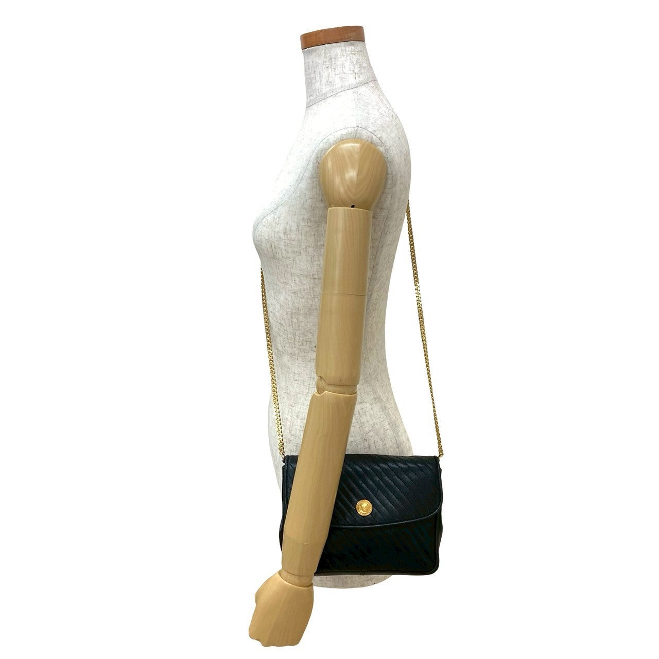CELINE Shoulder Bag leather black