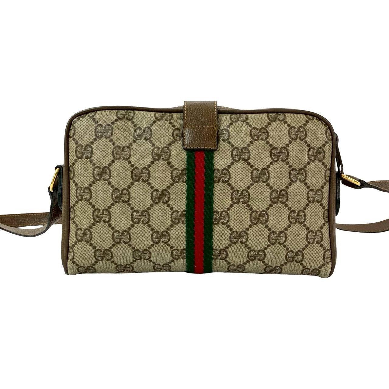 GUCCI Shoulder Bag leather Brown Sherry line