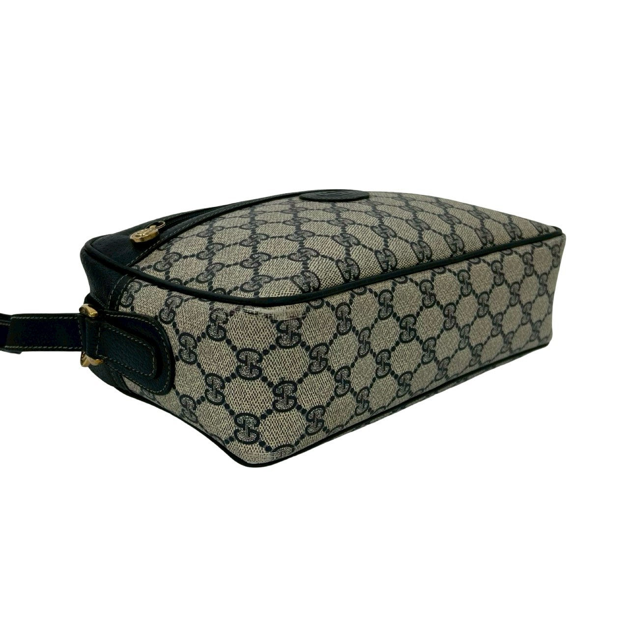 GUCCI Shoulder Bag leather Navy