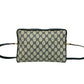 GUCCI Shoulder Bag leather Navy Sherry line