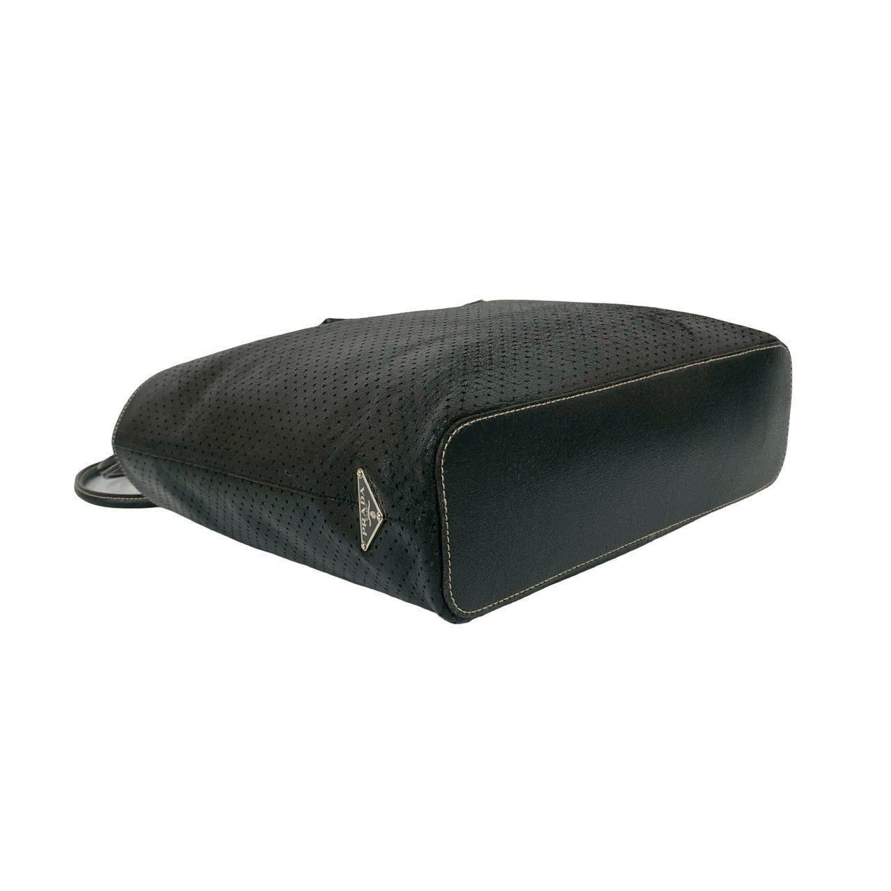 PRADA Tote Bag leather black