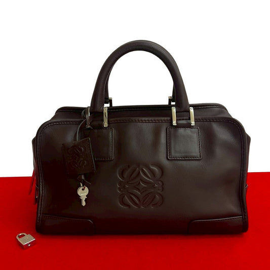 LOEWE Handbag leather Brown Amazona 28