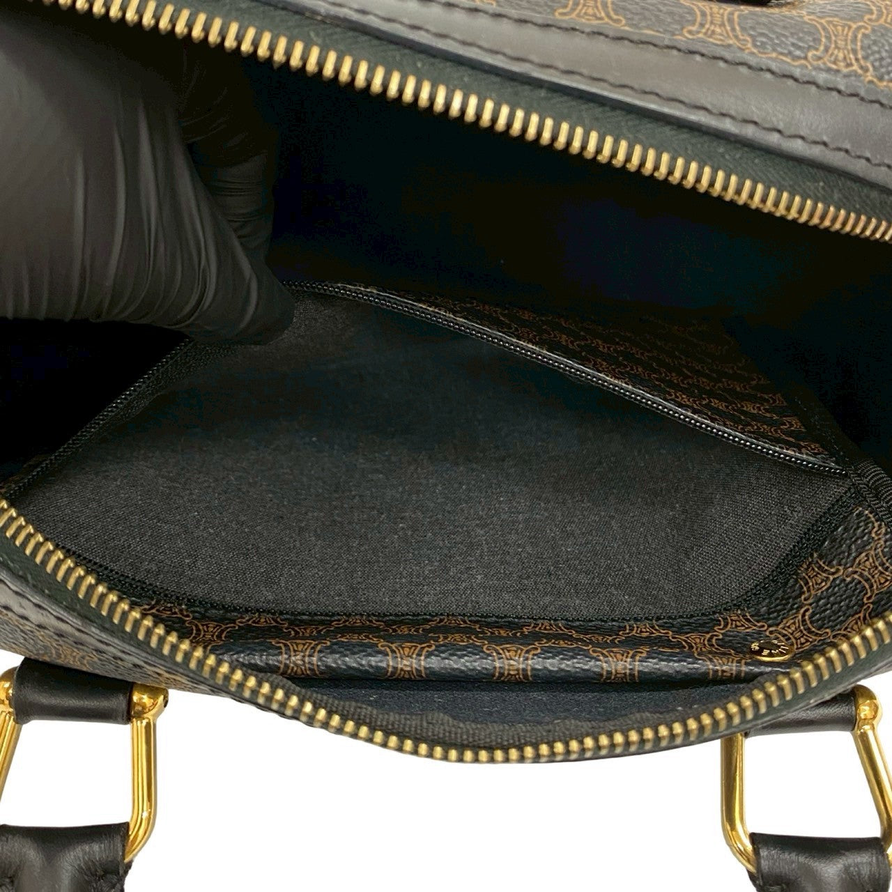 CELINE Handbag leather black